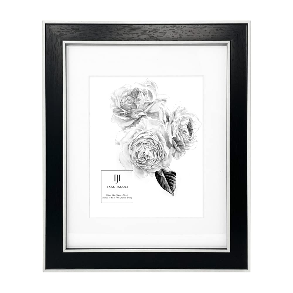 Amazon.com - Isaac Jacobs 11x14 (Matted 8x10) Black w/White